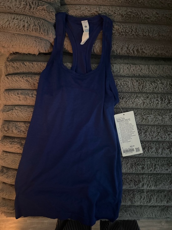 lululemon athletica Racerback Tank in Deep Blue - Picture 3 of 4